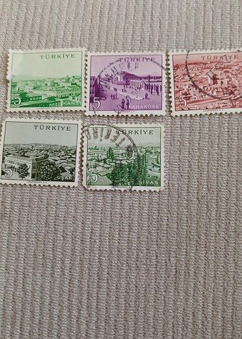 Türkiye Temalı Renkli Pul Koleksiyonu
