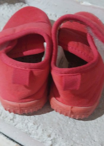 Kız Çocuk Kırmızı Sıcak Terlik Velcro - Görsel 2