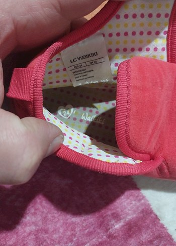 Kız Çocuk Kırmızı Sıcak Terlik Velcro - Görsel 4