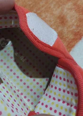 Kız Çocuk Kırmızı Sıcak Terlik Velcro - Görsel 5