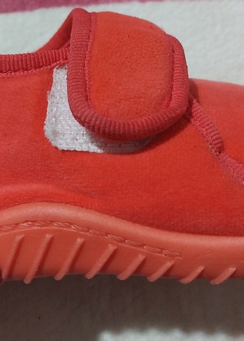 Kız Çocuk Kırmızı Sıcak Terlik Velcro - Görsel 7