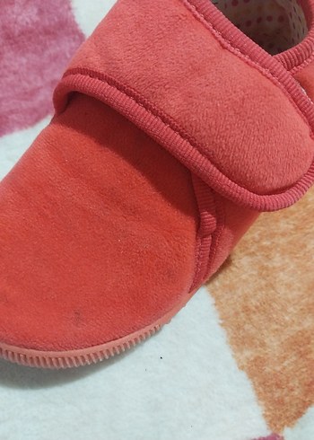 Kız Çocuk Kırmızı Sıcak Terlik Velcro - Görsel 3