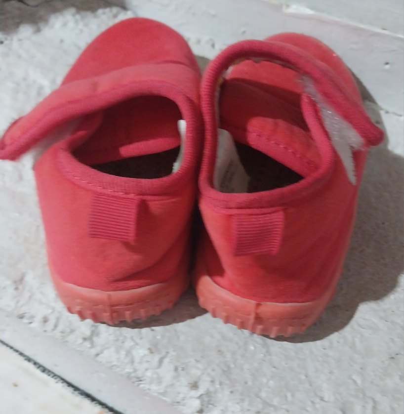 Kız Çocuk Kırmızı Sıcak Terlik Velcro - Görsel 2