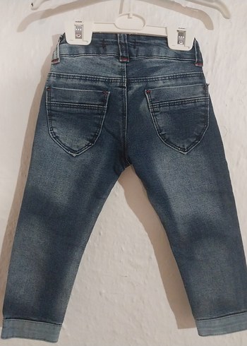 Nakışlı Düğmeli Kız Kot Pantolon - Görsel 5