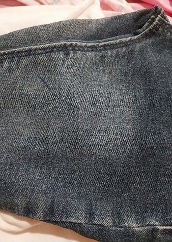 Nakışlı Düğmeli Kız Kot Pantolon - Görsel 7