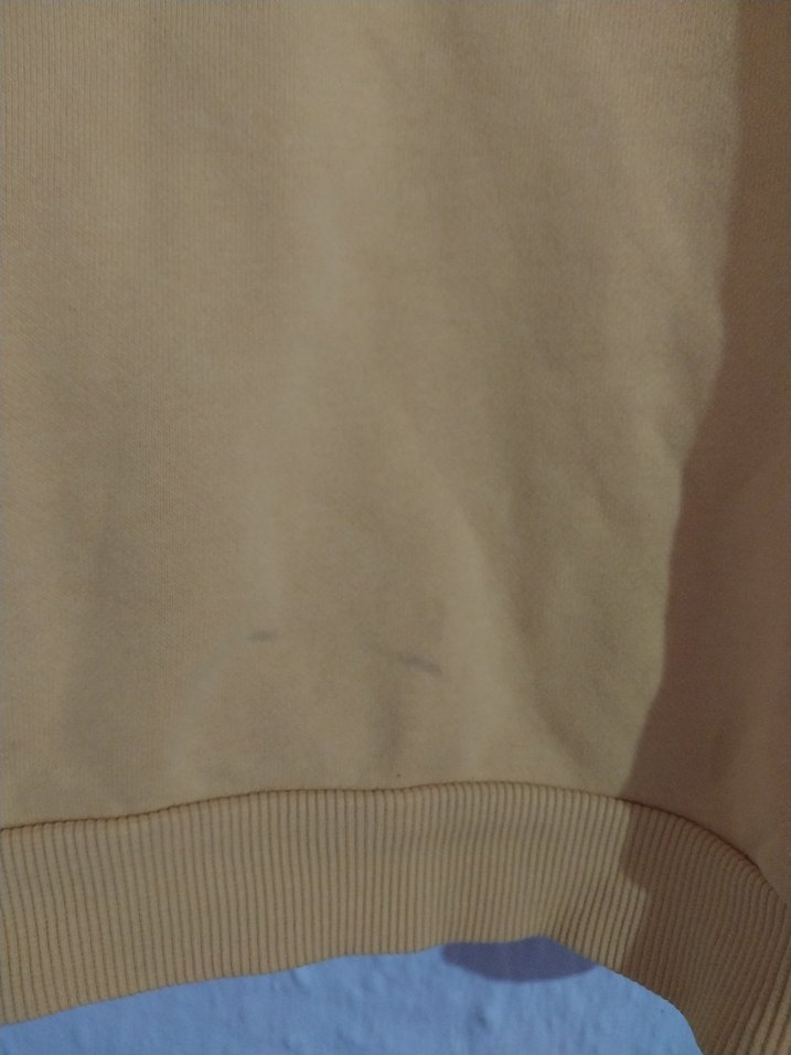 Kız Çocuk Sarı Fermuarlı Kapüşonlu Sweatshirt - Görsel 4