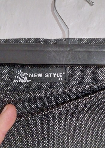 Gri Piliseli Midi Etek - Görsel 3