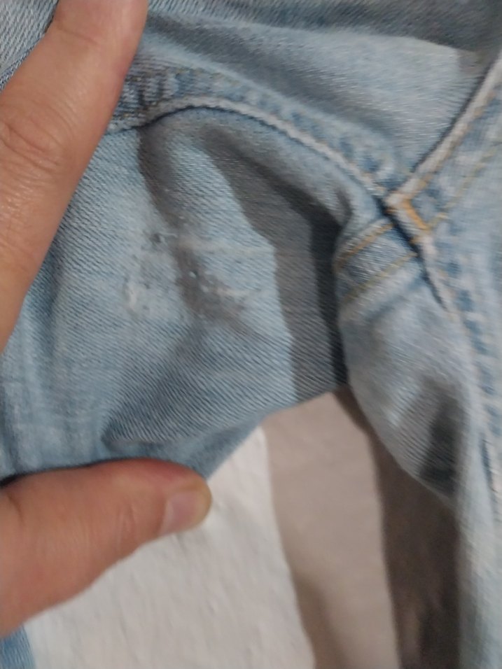 Mavi Düğmeli Kadın Denim Pantolon - Görsel 4