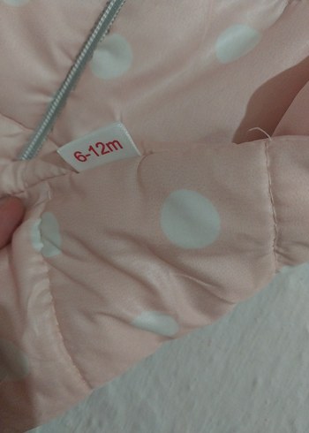 Kız Çocuk Pembe Kapüşonlu Fermuarlı Yelek - Görsel 3