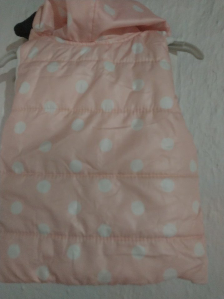 Kız Çocuk Pembe Kapüşonlu Fermuarlı Yelek - Görsel 4