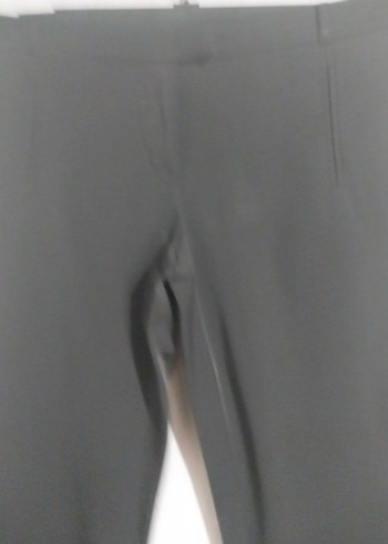 siyah Kadın Kumaş Pantolon Midi Boy - Görsel 3