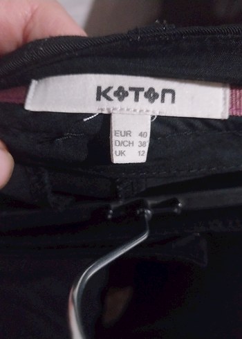 siyah Kadın Kumaş Pantolon Midi Boy - Görsel 8