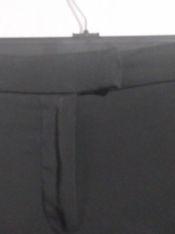 siyah Kadın Kumaş Pantolon Midi Boy - Görsel 5