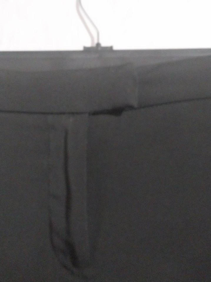 siyah Kadın Kumaş Pantolon Midi Boy - Görsel 4