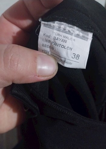 Kadın Siyah Kumaş Pantolon - Görsel 5