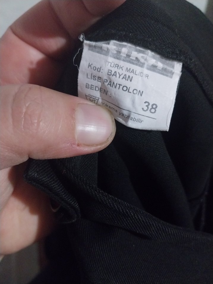 Kadın Siyah Kumaş Pantolon - Görsel 5