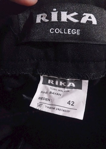 Siyah Midi Kumaş Kadın Pantolon - Görsel 6