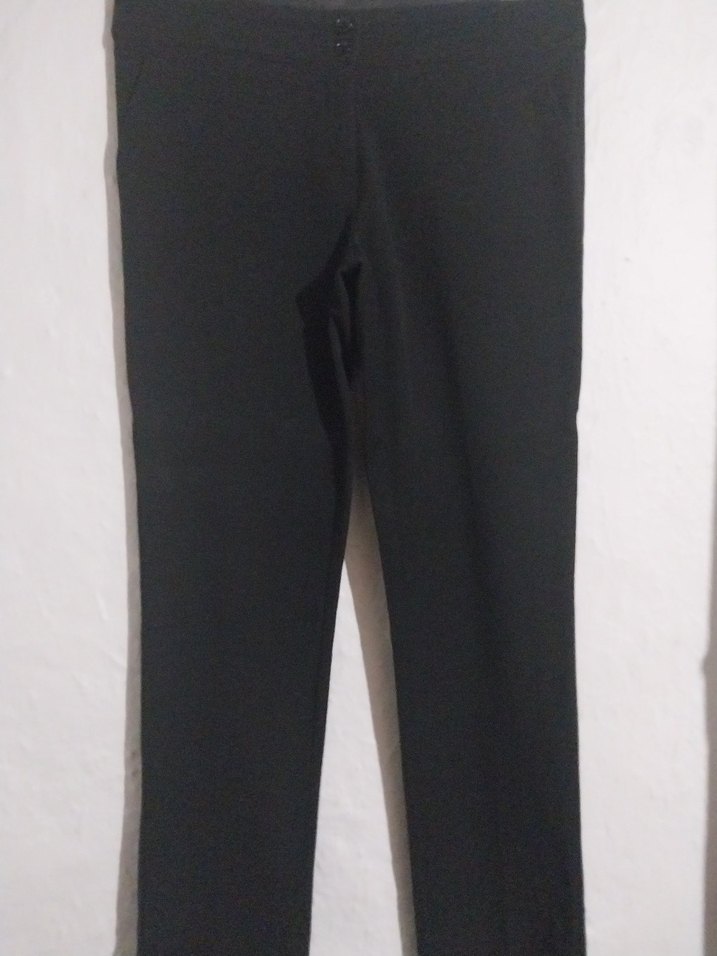 Siyah Midi Kumaş Kadın Pantolon - Görsel 2