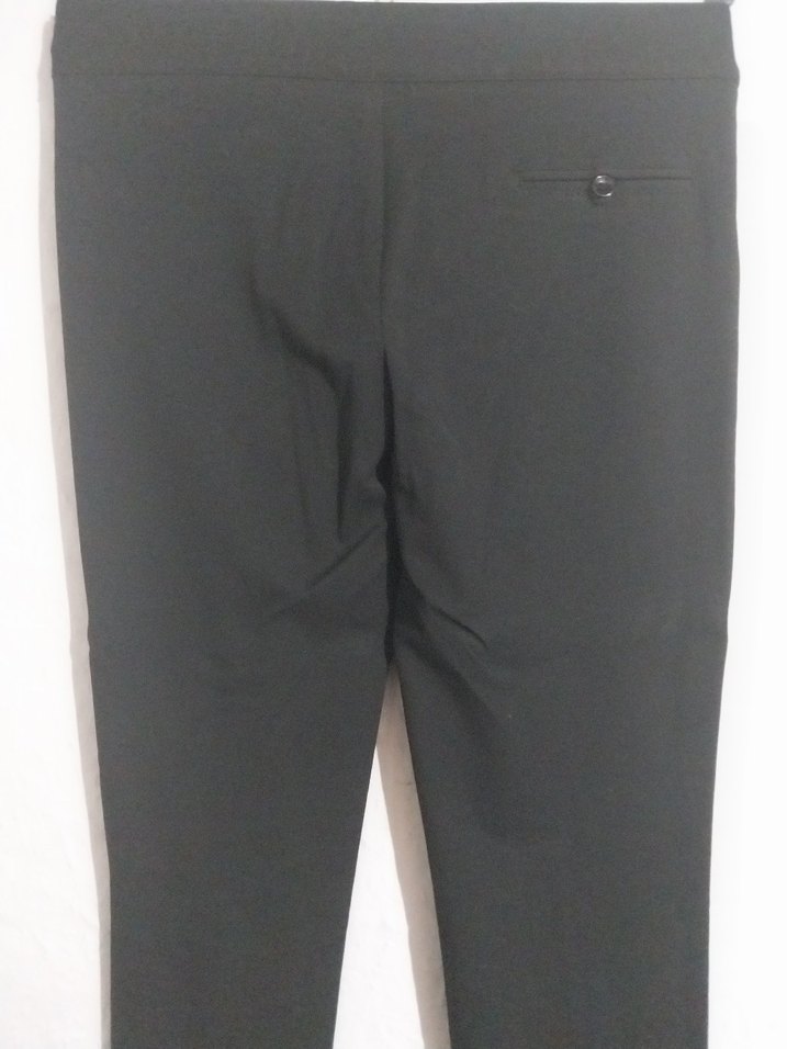 Siyah Midi Kumaş Kadın Pantolon - Görsel 5