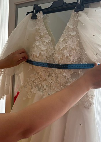 m Beden beyaz Renk Bride elbisesi,After elbisesi, Mini Bohem Gelinlik