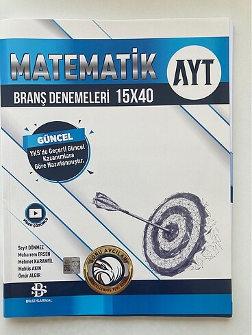 Bilgi Sarmal Ayt Matematik 15li Deneme