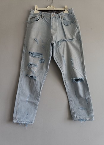 mavi Yırtık Salaş Jean