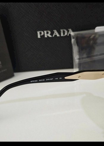 Beden altın Renk Prada Klasik Oval Kadın Güneş Gözlüğü