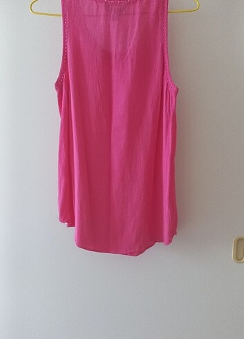 s Beden pembe Renk Pembe kolsuz yazlık harika tshirt