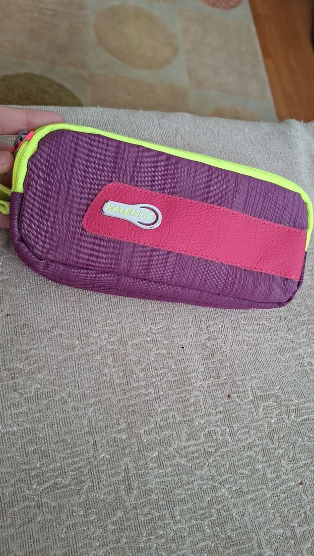 Renkli Fermuarlı  Mor Kız Çocuk Kalemliği - Görsel 2