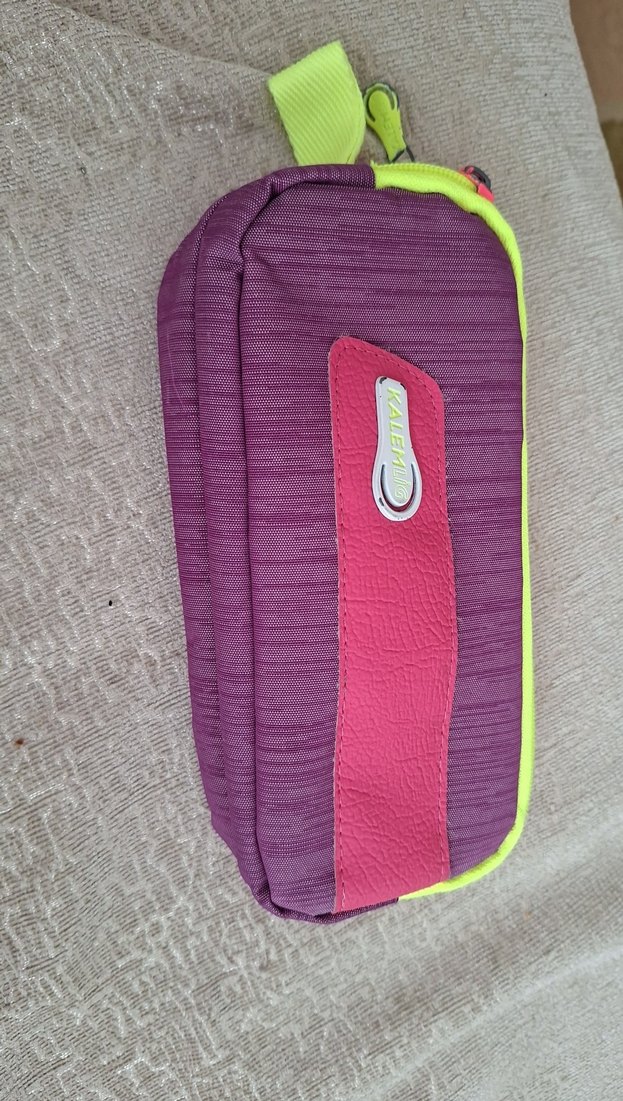 Renkli Fermuarlı  Mor Kız Çocuk Kalemliği - Görsel 4