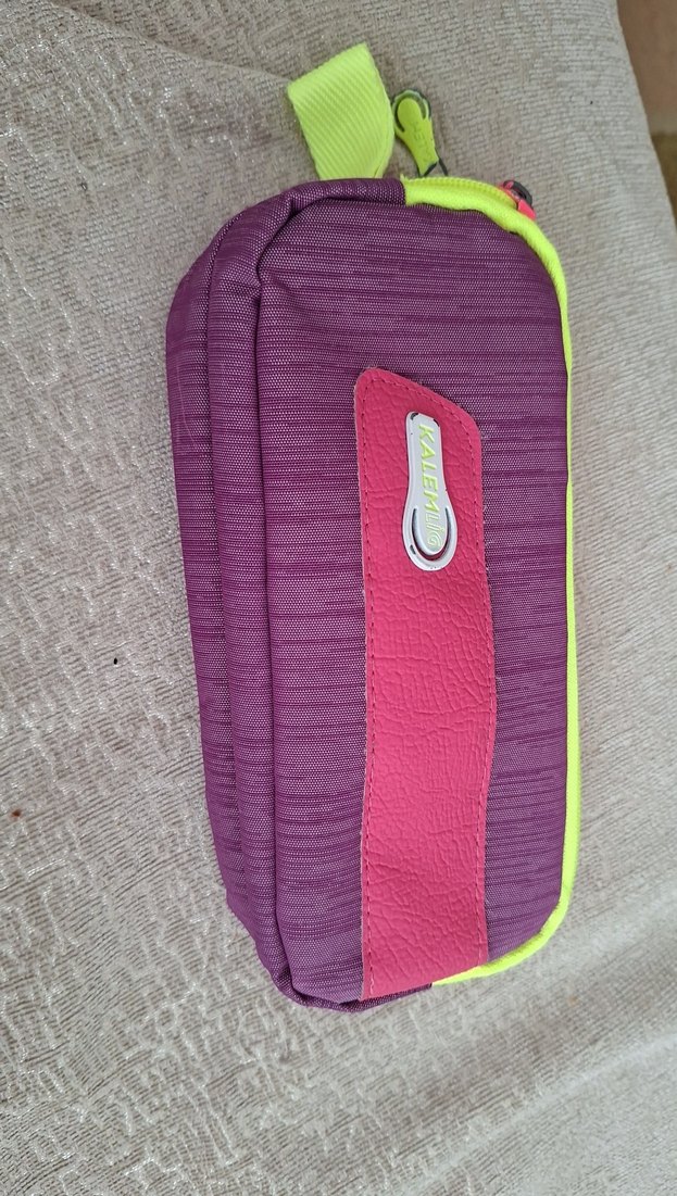 Renkli Fermuarlı  Mor Kız Çocuk Kalemliği - Görsel 5