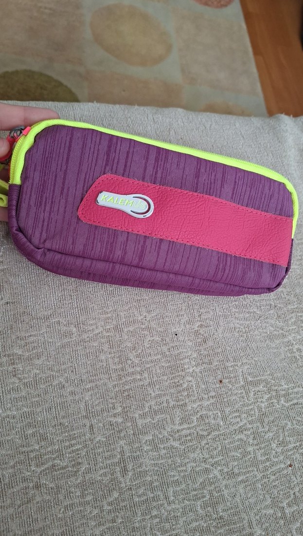 Renkli Fermuarlı  Mor Kız Çocuk Kalemliği - Görsel 3