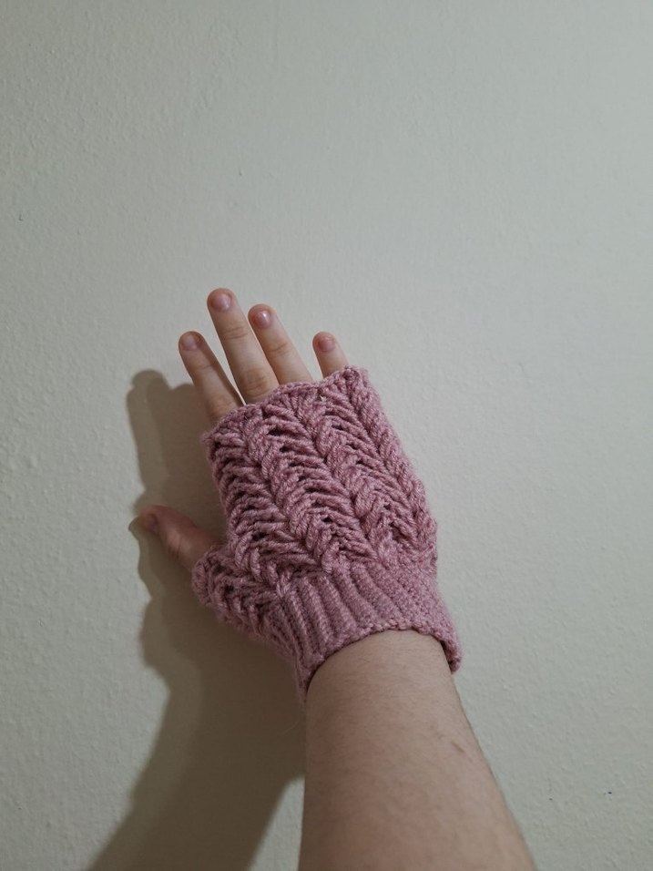 Parmaksız Örgü Bohem Kadın Eldiven (1 Çift) - Görsel 3