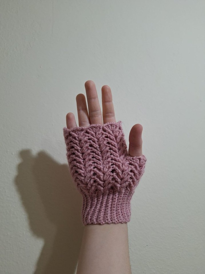 Parmaksız Örgü Bohem Kadın Eldiven (1 Çift) - Görsel 2