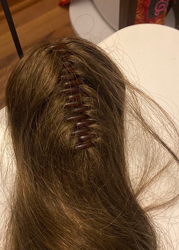 Bej Parlak Gerçek Saç - Görsel 3