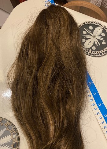 Bej Parlak Gerçek Saç - Görsel 4