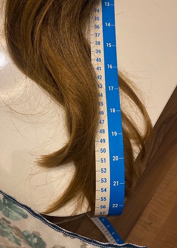 Bej Parlak Gerçek Saç - Görsel 2