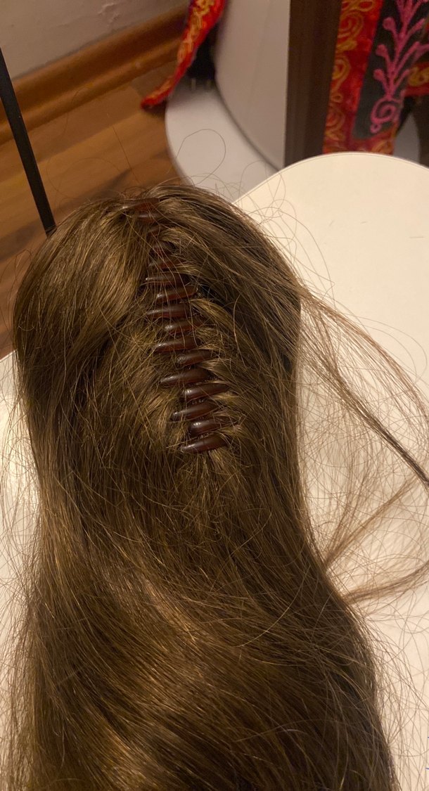 Bej Parlak Gerçek Saç - Görsel 3