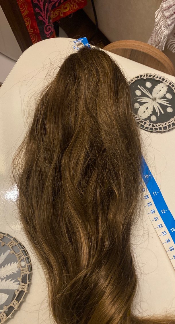 Bej Parlak Gerçek Saç - Görsel 4