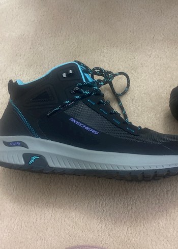 Skechers Kadın Mavi Dolgu Topuklu Spor Ayakkabı - Görsel 3