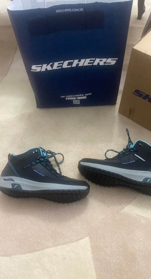 Skechers Kadın Mavi Dolgu Topuklu Spor Ayakkabı - Görsel 2