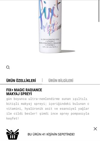 MAC Işıltılı MAC fixt magic All Day Hydrating makyaj sabitler