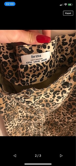 Bershka Leopar elbise