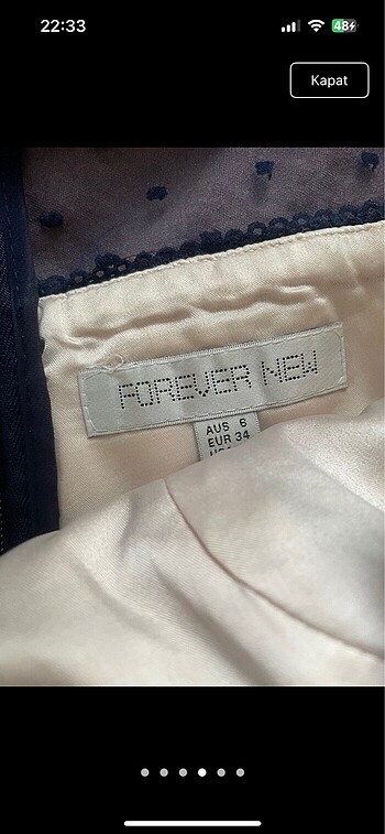 m Beden Forever new elbise