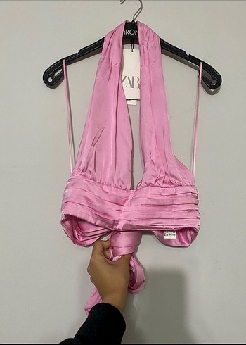 Zara saten top - Görsel 3