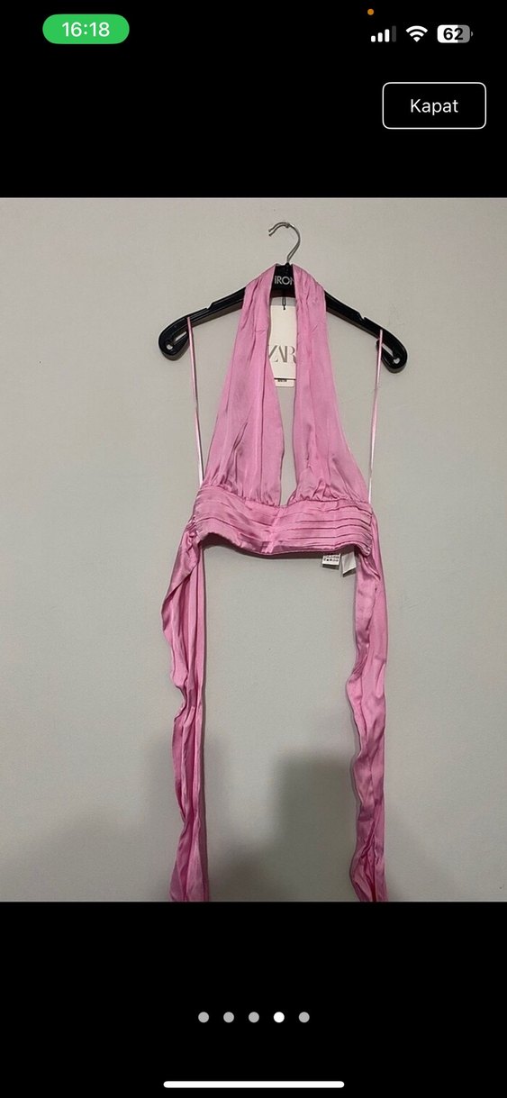 Zara saten top - Görsel 2