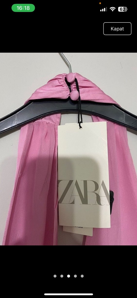 Zara saten top - Görsel 4