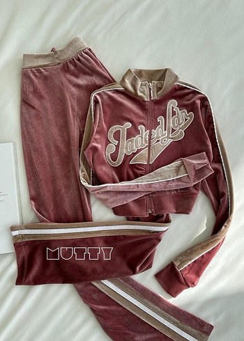 Zara Pembe Urban Kadın Uzun Kollu Fermuarlı Alt Üst Eşofman Takımı