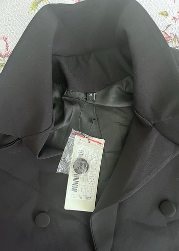 36 Beden siyah Renk Trendyol & Milla Siyah Kadın Blazer Ceket