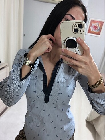 Zara gömlek bluz - Görsel 2